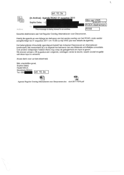 "Bijlage bij besluit Wob-verzoek om informatie