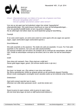 Juli - Dienst voor logopedie, stottertherapie en leerstoornissen