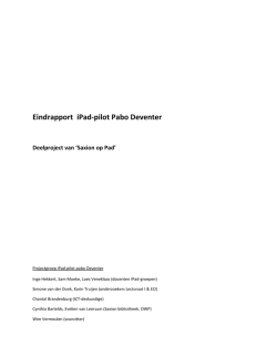 Eindrapport APO-D