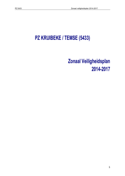 Zonaal Veiligheidsplan 2014-2017