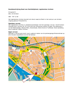 Routebeschrijving Raad regiokantoor Arnhem