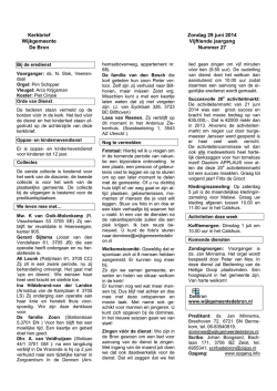 Kerkbrief downloaden - Wijkgemeente De Bron