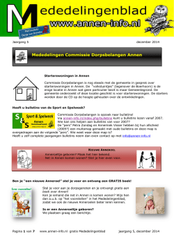 Digitale Mededelingenblad December 2014 - Annen