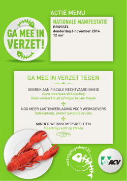 Download het ACV-pamflet ga mee in verzet