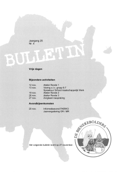 Bulletin 4 - OBS de Bienekebolders