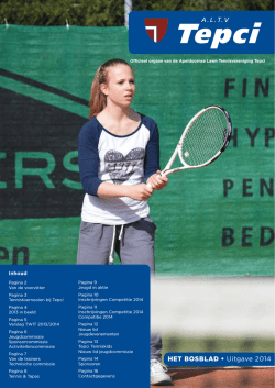 HET BOSBLAD &bull; Uitgave 2014