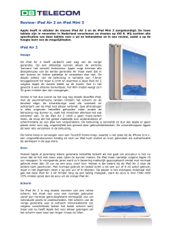 Review: iPad Air 2 en iPad Mini 3