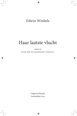 proloog van Haar laatste vlucht