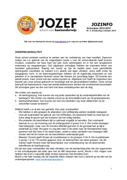 Jozinfo 5 02102014 - St. Jozefschool Lichtenvoorde
