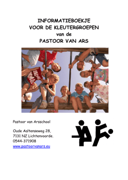 INFORMATIEBOEKJE VOOR DE