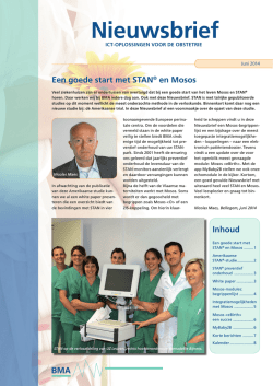 BMA nieuwsbrief juni 2014