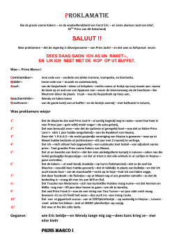 Proklamatie - CV De Kakers, Maxet