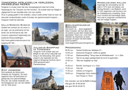 info_Tongeren - Vrienden van het SUMMA College