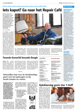 woensdag 22 januari 2014