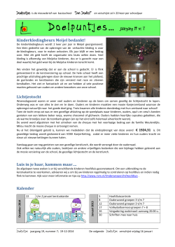 Doel puntjes - Basisschool Den Doelhof, Meijel