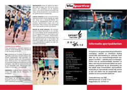 Informatie sportpakketten