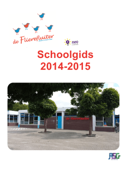 Schoolgids 2014-2015 - OBS De Flierefluiter