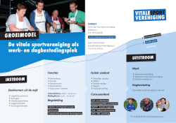 download Flyer Arbeidsreintegratie Stichting Vitale Sportvereniging