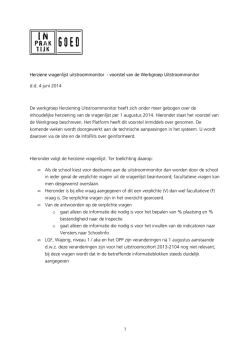 Herziene vragenlijst uitstroommonitor versie nav bespreking 23 mei