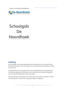 Schoolgids De Noordhoek 2014-2015