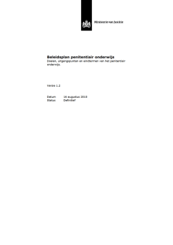 "Bijlage 6 bij Wob-verzoek over PI Vught" PDF