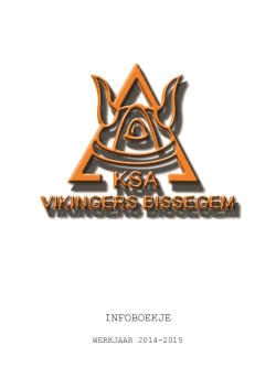 Infoboekje 2014-2015 - KSA Vikingers Bissegem