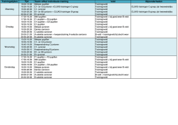 ASV Arkel trainingstijden seizoen 2014-2015