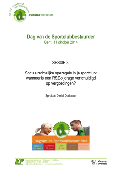 Presentatie - Dynamo Project