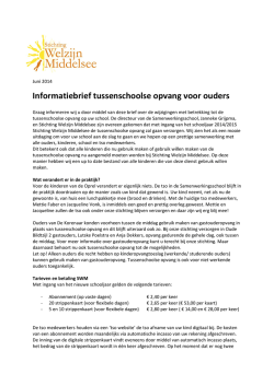 Informatiebrief TSO BSO juni 2014 - SWS Ouwe-syl