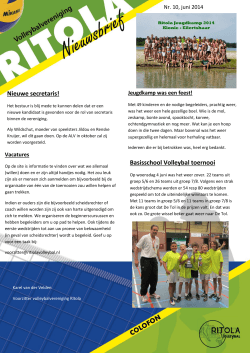 Nieuwsbrief Ritola volleybal Nr 10 2013 – 2014 jun