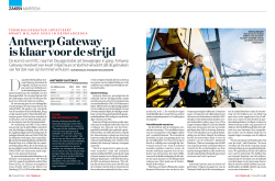 Antwerp Gateway is klaar voor de strijd