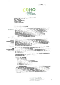 Advies CDHO techniekconversie inclusief addenda
