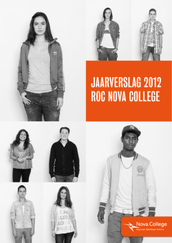 JAARVERSLAG 2012 ROC NOVA COLLEGE