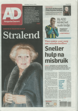 Haagsche Courant - Centrum Seksueel Geweld