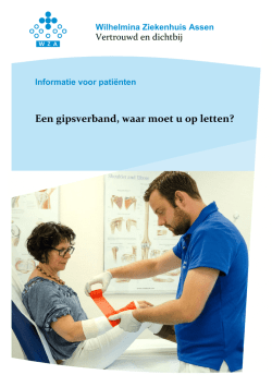 Een gipsverband, waar moet u op letten?