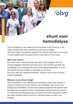 shunt voor hemodialyse