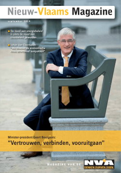 Nieuw-Vlaams Magazine september 2014 - N-VA