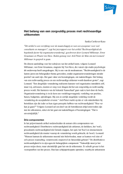 Rechtvaardigheid bij veranderprocessen