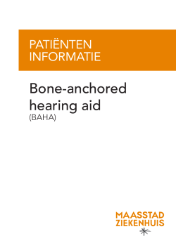 Bone-Anchored Hearing Aid (BAHA)