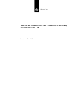 IBO Naar een nieuwe definitie van