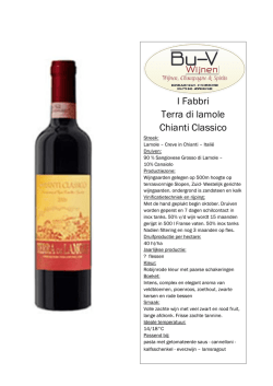 I Fabbri Terra di lamole Chianti Classico - Bu