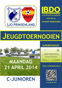 JEUGDTOERNOOIEN - sjo Prinsenland