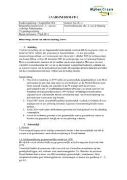 Stand van zaken naheffing Attero - Gemeente Alphen