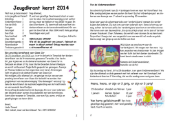 J eugdkront kerst 2014 - Protestantse Gemeente Terwolde