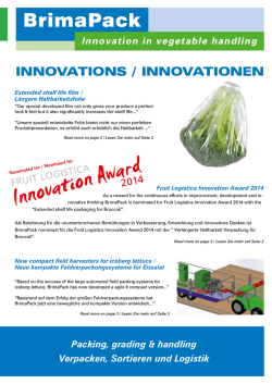 INNOVATIONS / INNOVATIONEN