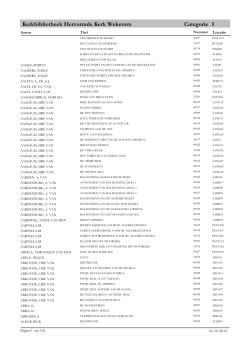 catalogus-op-volgorde-auteur - Hervormde Gemeente Wekerom