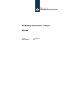 Handleiding Risicoanalyse Transport (HART)