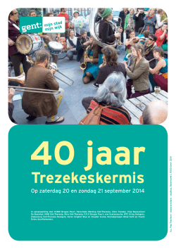 Trezekeskermis 2014 - Lokaal Welzijnsbeleid in GENT