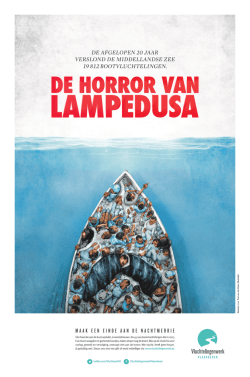 een advertentie van Vluchtelingenwerk