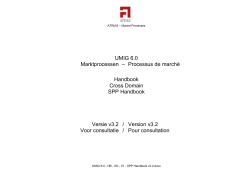 UMIG 6.0 Marktprocessen – Processus de marché Handbook Cross